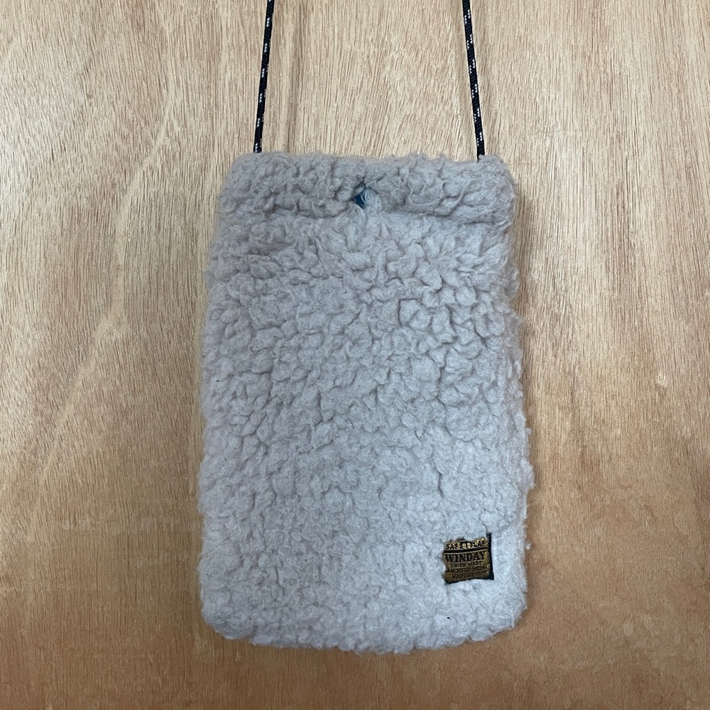 KAPITAL Sherpa Fleece Crossbody Bag